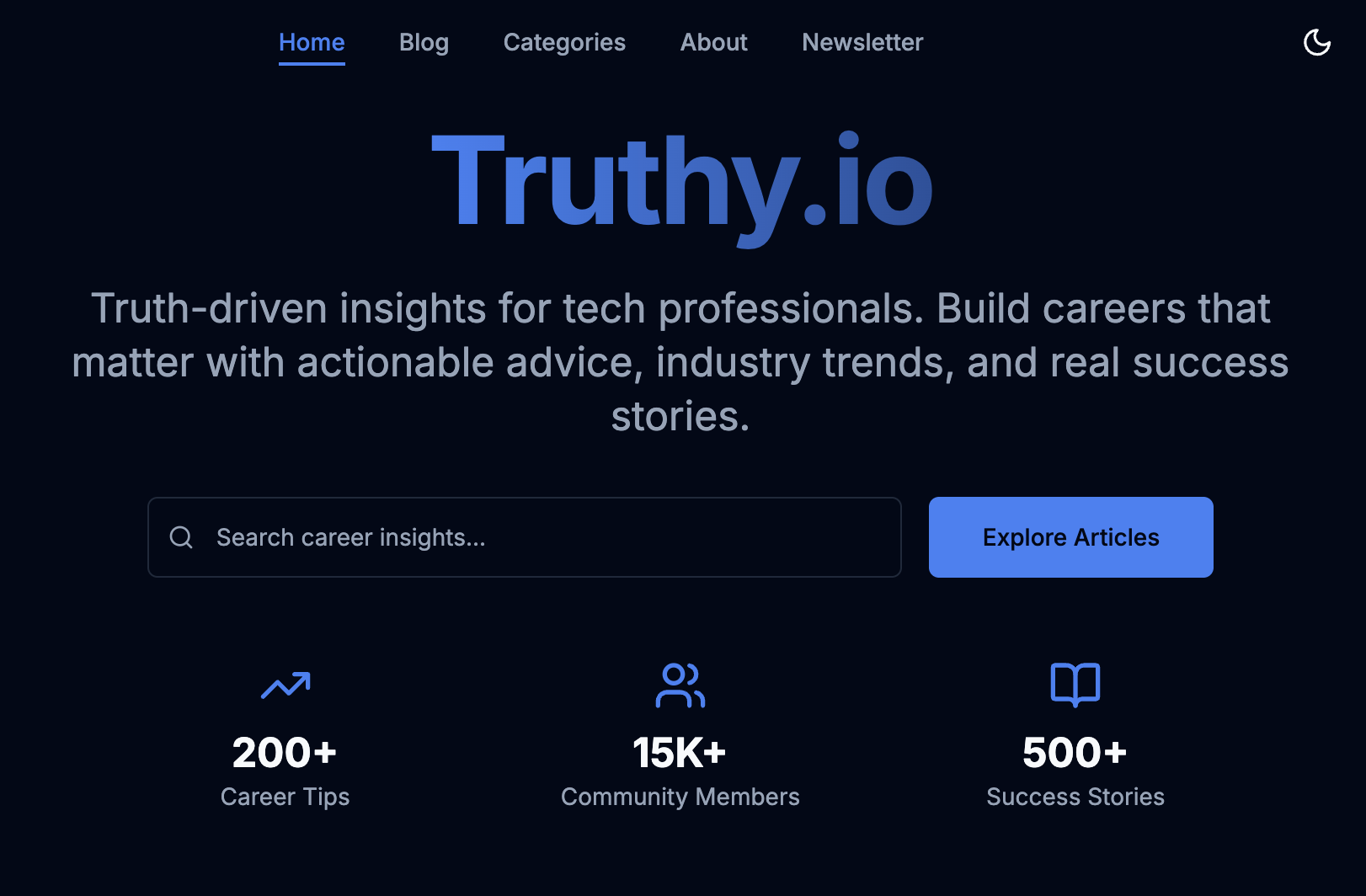 Truthy Blog Site